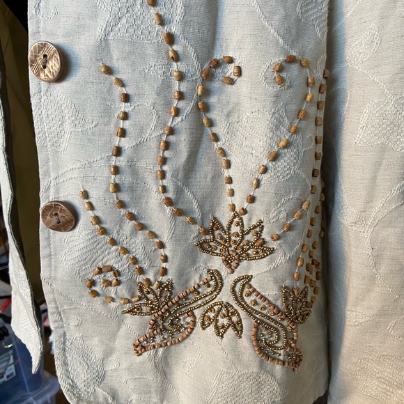 ⚪️ Coldwater creek  beaded jacket blazer - Picture 5 of 6